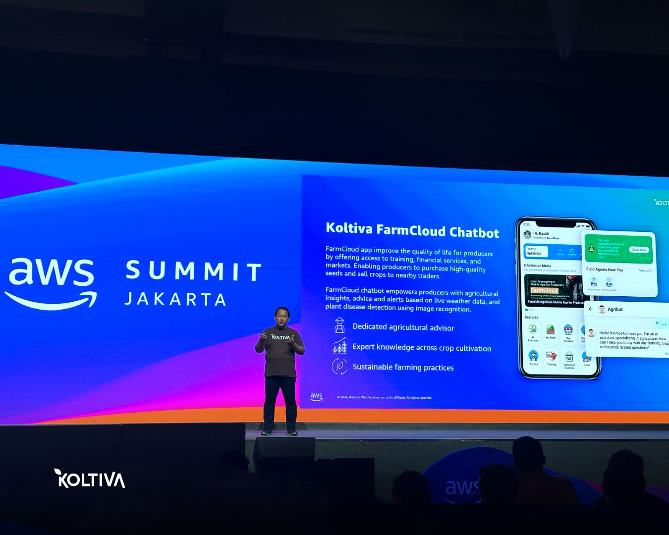 FarmCloud AI showcased during AWS Summit.