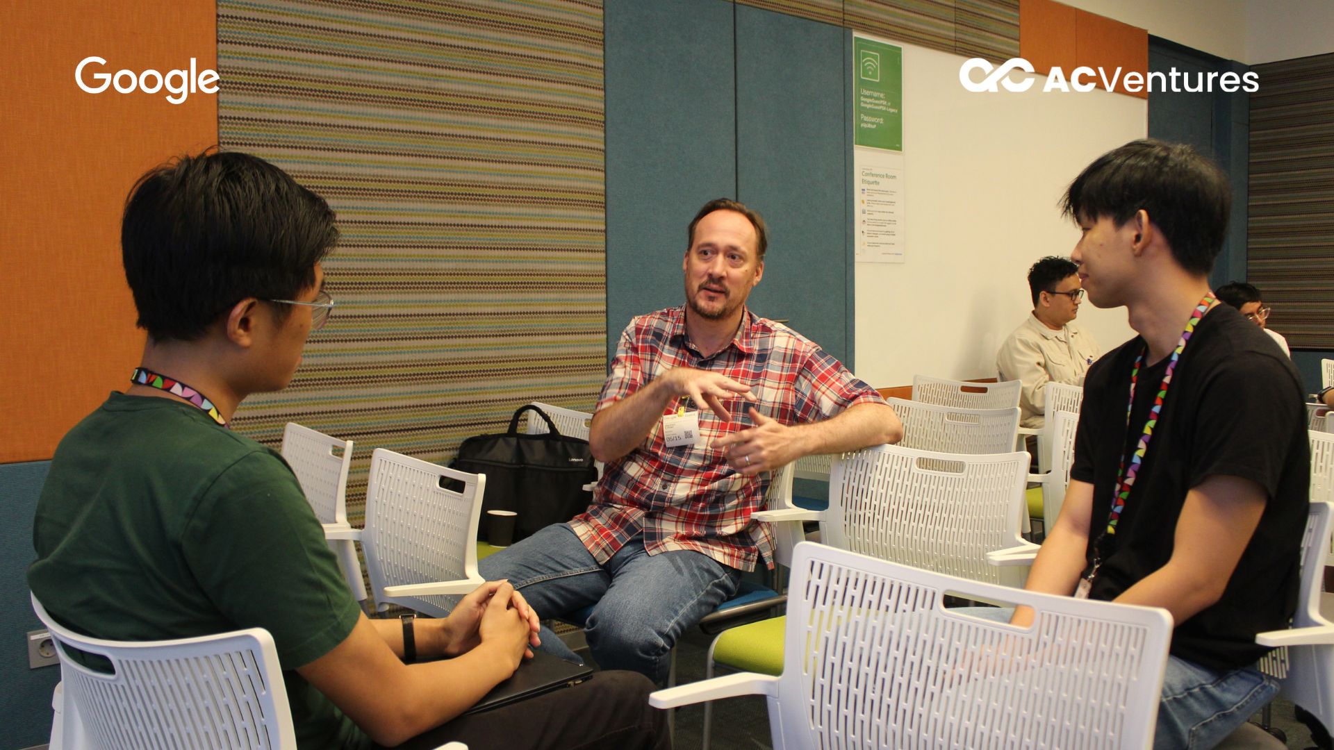 Networking session at AC Ventures with panel discussion.